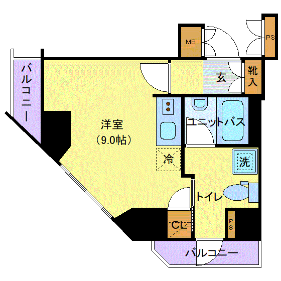 グッドステイ西新宿ダイナシティ■『禁煙ルーム・25平米・浴室乾燥付』【ハイクラス】の物件間取り図