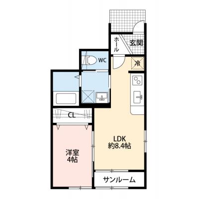 マコット福島泉B101【無料駐車場あり】R5年3月建築の物件間取り図