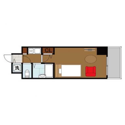 BraTTo南森町【女性向け🥰】南森町駅徒歩2分圏内の賃料2300円/日物件👍の間取り図