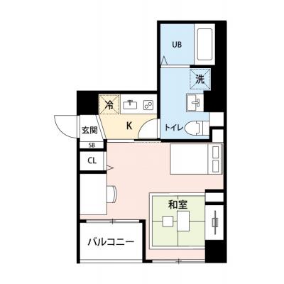 【🎉初期費用オフ｜お得なキャンペーン】【禁煙🚭/Wi-Fi無料🌐】マイナビSTAYグレース菊川　803の物件間取り図