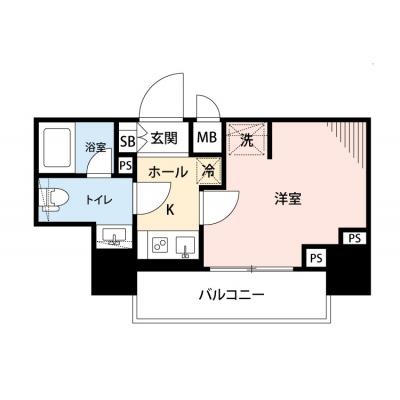 【🎉初期費用オフ｜お得なキャンペーン】【禁煙🚭/Wi-Fi無料🌐】マイナビSTAY品川大崎タワー　802の物件間取り図