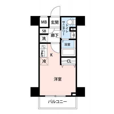 【🎉初期費用オフ｜お得なキャンペーン】【禁煙🚭/Wi-Fi無料🌐】マイナビSTAYレジデンス品川大井町　204の物件間取り図