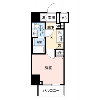 【🎉初期費用オフ｜お得なキャンペーン】【禁煙🚭/Wi-Fi無料🌐】マイナビSTAYレジデンス品川大井町　206の物件間取り図