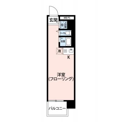 【🌈🍀初夏のお得キャンペーン開催🍀🌈】【禁煙🚭】マイナビSTAYパレス旗の台　901の物件間取り図