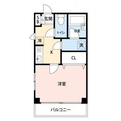 【🌿快適シーズンの引越し応援キャンペーン🏡🌈】【禁煙🚭/Wi-Fi無料🌐】マイナビSTAYミライエ三鷹台B棟　306の物件間取り図