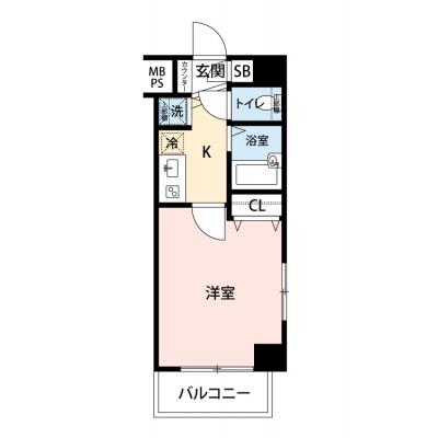 【60日以上の利用でお得🌈】【禁煙🚭/Wi-Fi無料🌐】マイナビSTAYミライエ渋谷松濤グランド　305の間取り図