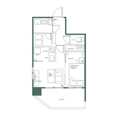 WeavePlace-ξ 1DK(30.73)ڿۡۺǾ峬ʪּ
