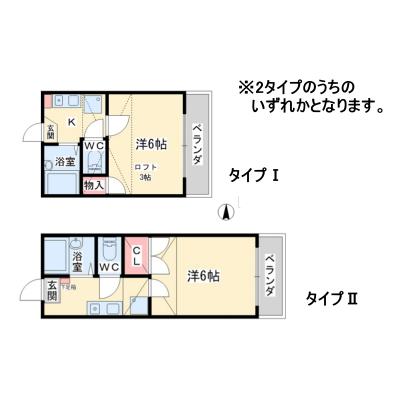 アパマートマンスリー富山市 花園町 1K (bab)の間取り図