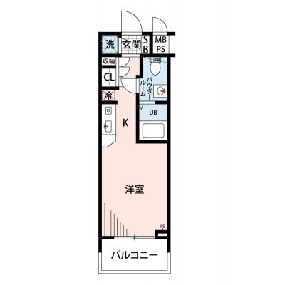 【🌿快適シーズンの引越し応援キャンペーン🏡🌈】【禁煙🚭/Wi-Fi無料🌐】マイナビSTAY西天満　810の物件間取り図