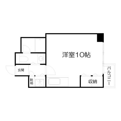 POROKARI札幌医科大学病院C/バルコニーあり/エアコンの物件間取り図