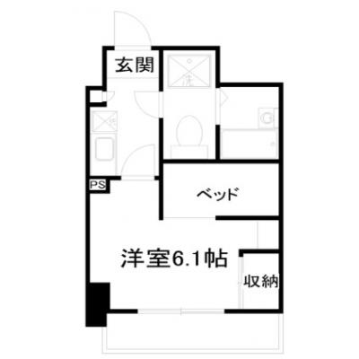 POROKARI大通駅7F/複数室有/バルコニー/高層階の間取り図