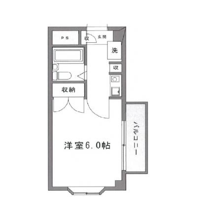 スマイズ淵野辺２０　【禁煙🚭】　☆駅から徒歩２分の好立地の角部屋☆高速無制限Wi-Fi無料でご利用可能☆の物件間取り図