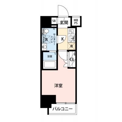【🎉初期費用オフ｜お得なキャンペーン】【禁煙🚭/Wi-Fi無料🌐】マイナビSTAY横浜ザ・セントラル　708の物件間取り図