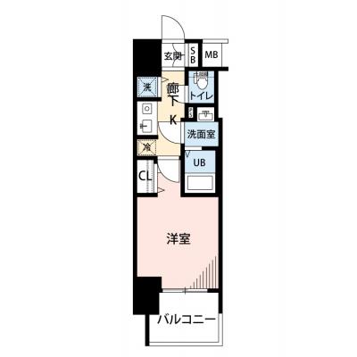 【🍡！秋の大感謝価格！🍡】【禁煙🚭】マイナビSTAYコンフォート本町　801の物件間取り図