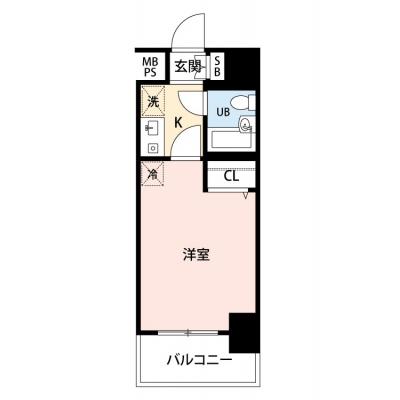 【🌈🍀初夏のお得キャンペーン開催🍀🌈】【禁煙🚭】マイナビSTAYパレス西早稲田　608の物件間取り図