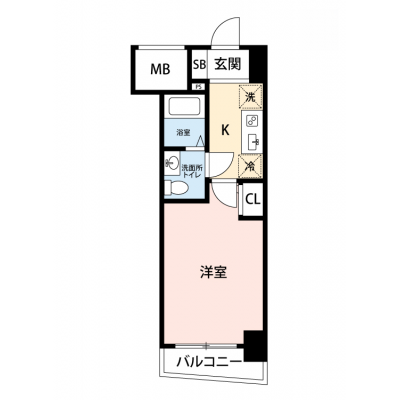 【🍂!期間限定ほっと価格！🍂】【禁煙🚭/Wi-Fi無料🌐】マイナビSTAY本町ルフレ　1104の間取り図
