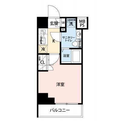 【🎉初期費用オフ｜お得なキャンペーン】【禁煙🚭/Wi-Fi無料🌐】マイナビSTAY横浜ザ・セントラル　212の物件間取り図