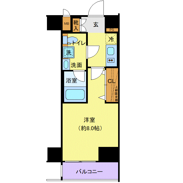 マンスリーリブマックス上野東京ライン尾久駅前ディアレイシャス▲『禁煙ルーム・26平米・駅4分』【Wi-Fi無制限・独立洗面・浴室乾燥付】≪エクセレントシリーズ≫の物件間取り図