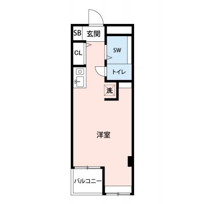 【🌿快適シーズン引越し応援キャンペーン🏡🌈】【禁煙🚭/テレワークに最適🌟無料高速Wi-Fi使い放題🎧】マイナビSTAYパレスモダン日吉　304の物件間取り図
