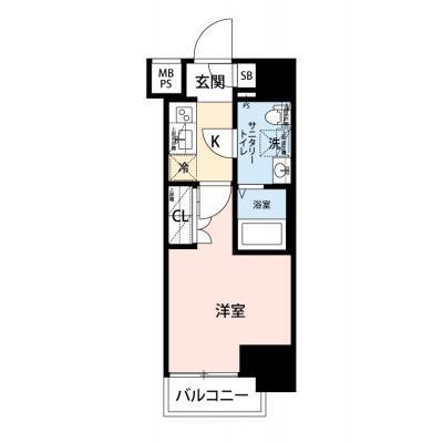 【🎉初期費用オフ｜お得なキャンペーン】【禁煙🚭/Wi-Fi無料🌐】マイナビSTAY横浜ザ・セントラル　301の物件間取り図