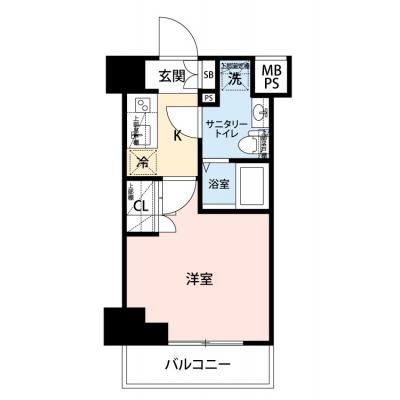 【🎉初期費用オフ｜お得なキャンペーン】【禁煙🚭/Wi-Fi無料🌐】マイナビSTAY横浜ザ・セントラル　310の物件間取り図