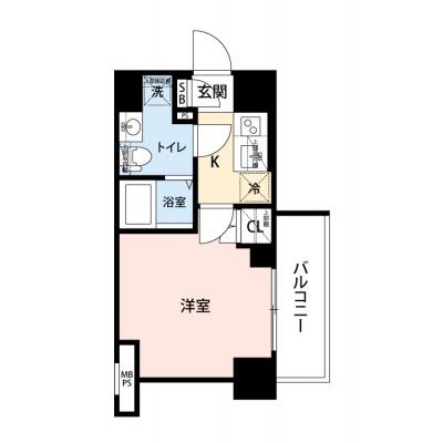 【🎉初期費用オフ｜お得なキャンペーン】【禁煙🚭/Wi-Fi無料🌐】マイナビSTAY横浜ザ・セントラル　320の物件間取り図