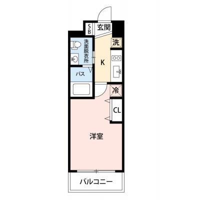 【🍂!期間限定ほっと価格！🍂】【禁煙🚭/Wi-Fi無料🌐】マイナビSTAY本町イースト　510の間取り図