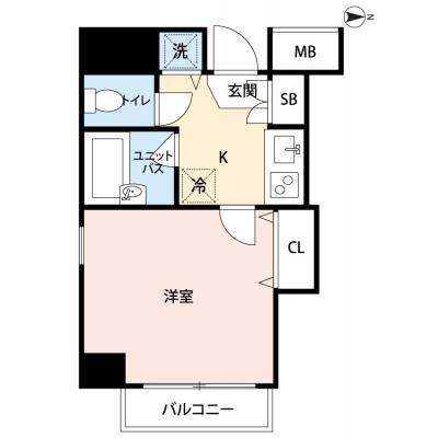 【🌈🍀初夏のお得キャンペーン開催🍀🌈】【禁煙🚭】マイナビSTAYミライエ府中駅東　602の物件間取り図