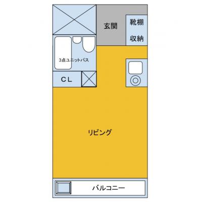 【オレンジマンスリー博多駅前】♪♪新規OPEN♪♪駅近徒歩4分,Wi-Fi無料,禁煙ルーム♪♪の物件間取り図