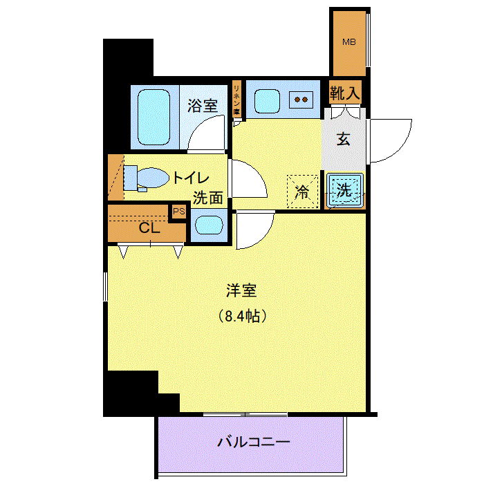 マンスリーリブマックス板橋区役所前・大山アゼスト■『禁煙ルーム・26平米・駅4分』【独立洗面・浴室乾燥付】≪エクセレントシリーズ≫の物件間取り図