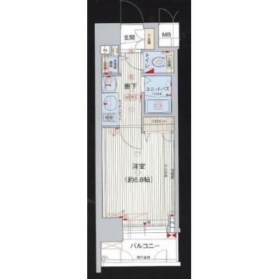 【駅徒歩5分🚎】✨プレサンスマンスリークラブ本町プライム1204号✨【ネット無料💻】の物件間取り図