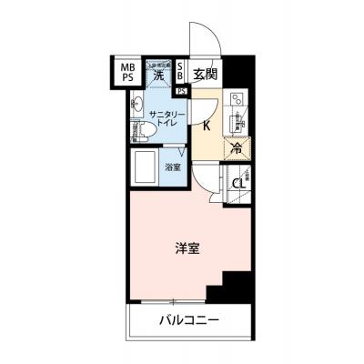 【🎉初期費用オフ｜お得なキャンペーン】【禁煙🚭/Wi-Fi無料🌐】マイナビSTAY横浜ザ・セントラル　609の物件間取り図