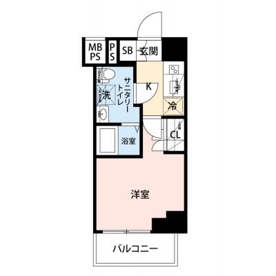 【🎉初期費用オフ｜お得なキャンペーン】【禁煙🚭/Wi-Fi無料🌐】マイナビSTAY横浜ザ・セントラル　713の物件間取り図