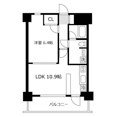 アットイン横浜23　『アットイン公式WEBサイトなら空室状況を検索｜かんたん予約🔍＜24時間受付中！＞』の物件間取り図