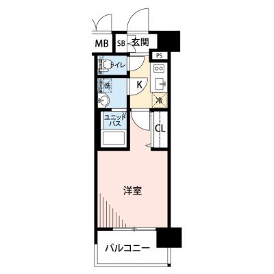 【🌿快適シーズンの引越し応援キャンペーン🏡🌈】【禁煙🚭/テレワークに最適🌟無料高速Wi-Fi使い放題🎧】マイナビSTAY弁天町パークプレイス　402の物件間取り図