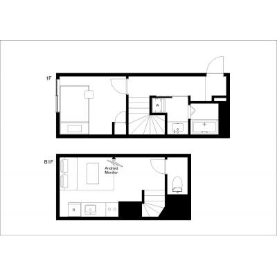 最寄り駅まで徒歩3分/家具・家電完備/オシャレなデザイナーズ物件♪/CH RESIDENCE 喜久井町 102の物件間取り図