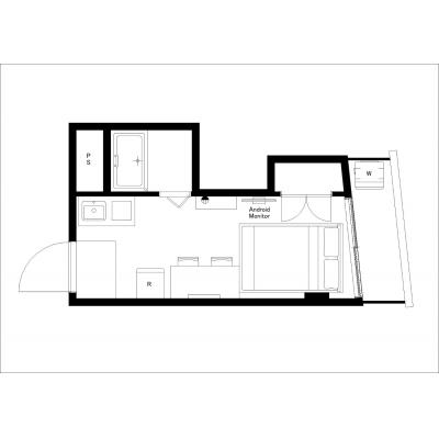 池袋駅から徒歩15分！/シェアOK/家具・家電完備/エスカル椎名町303の物件間取り図