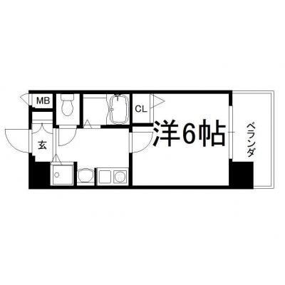 ®マンスリー堺筋本町　*.✿駅近・中央区のど真ん中に住む❢・オートロック・WiFi爆速*.✿の間取り図