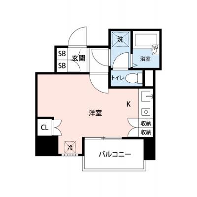【清掃費11,000円OFF｜1月末までの入居限定🎁】【禁煙🚭】マイナビSTAY阿波座駅前　403の物件間取り図