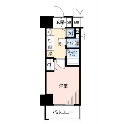 【🍂!期間限定ほっと価格！🍂】【禁煙🚭/Wi-Fi無料🌐】マイナビSTAY堺筋本町フィリア　603の間取り図