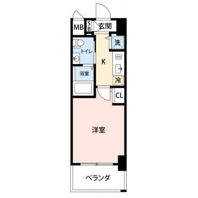 【🌿快適シーズンの引越し応援キャンペーン🏡🌈】【禁煙🚭/Wi-Fi無料🌐】マイナビSTAY江坂WEST　502の物件間取り図