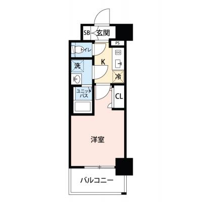 【🍡！秋の大感謝価格！🍡】【禁煙🚭】マイナビSTAY弁天町ルシェンテ　308の間取り図