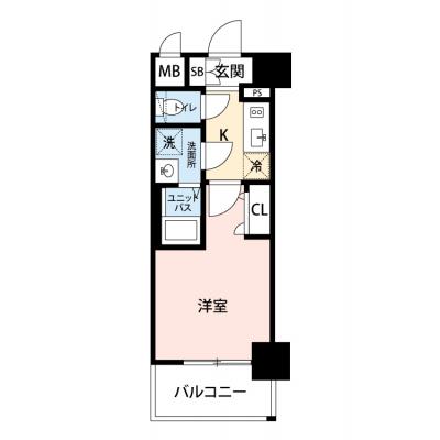 【🍡！秋の大感謝価格！🍡】【禁煙🚭/Wi-Fi無料🌐】マイナビSTAY弁天町ルシェンテ　603の間取り図