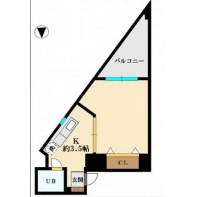 ◎1K◎広々26.73㎡◎西巣鴨駅徒歩1分◎大手町へ1本の間取り図