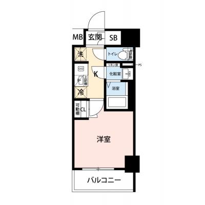 【🎉初期費用オフ｜お得なキャンペーン】【禁煙🚭/Wi-Fi無料🌐】マイナビSTAY横濱南　708の物件間取り図