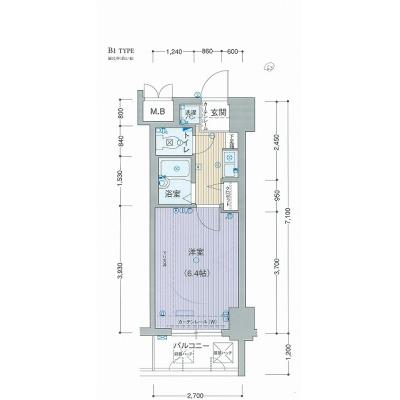 ◇EC新大阪1◇⑪【ＮＥＴ無料・分譲貸・ペット相談可・ガスコンロ・温水洗浄便座・ドラム式洗濯乾燥機・３２型ＴＶ・HDD内蔵ブルーレイ標準装備！】の物件間取り図
