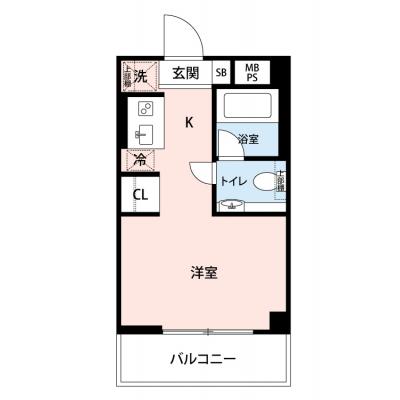【🎉初期費用オフ｜お得なキャンペーン】【禁煙🚭/Wi-Fi無料🌐】マイナビSTAY西新宿五丁目セントラル　310の物件間取り図
