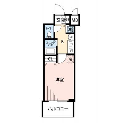 【🌿快適シーズンの引越し応援キャンペーン🏡🌈】【禁煙🚭/Wi-Fi無料🌐】マイナビSTAY京都四条烏丸　202の物件間取り図