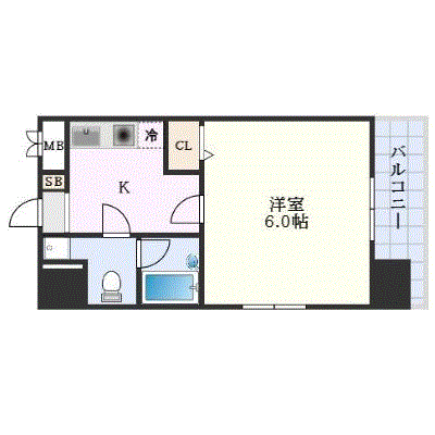 マンスリーリブマックス東比恵駅南ラフォーレ□【設備充実】≪スタンダードシリーズ≫の間取り図