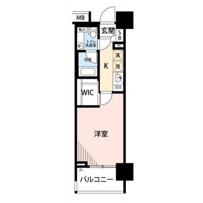 【🎉初期費用オフ｜お得なキャンペーン】【禁煙🚭/Wi-Fi無料🌐】マイナビSTAYウォータウェイ豊洲　605の物件間取り図